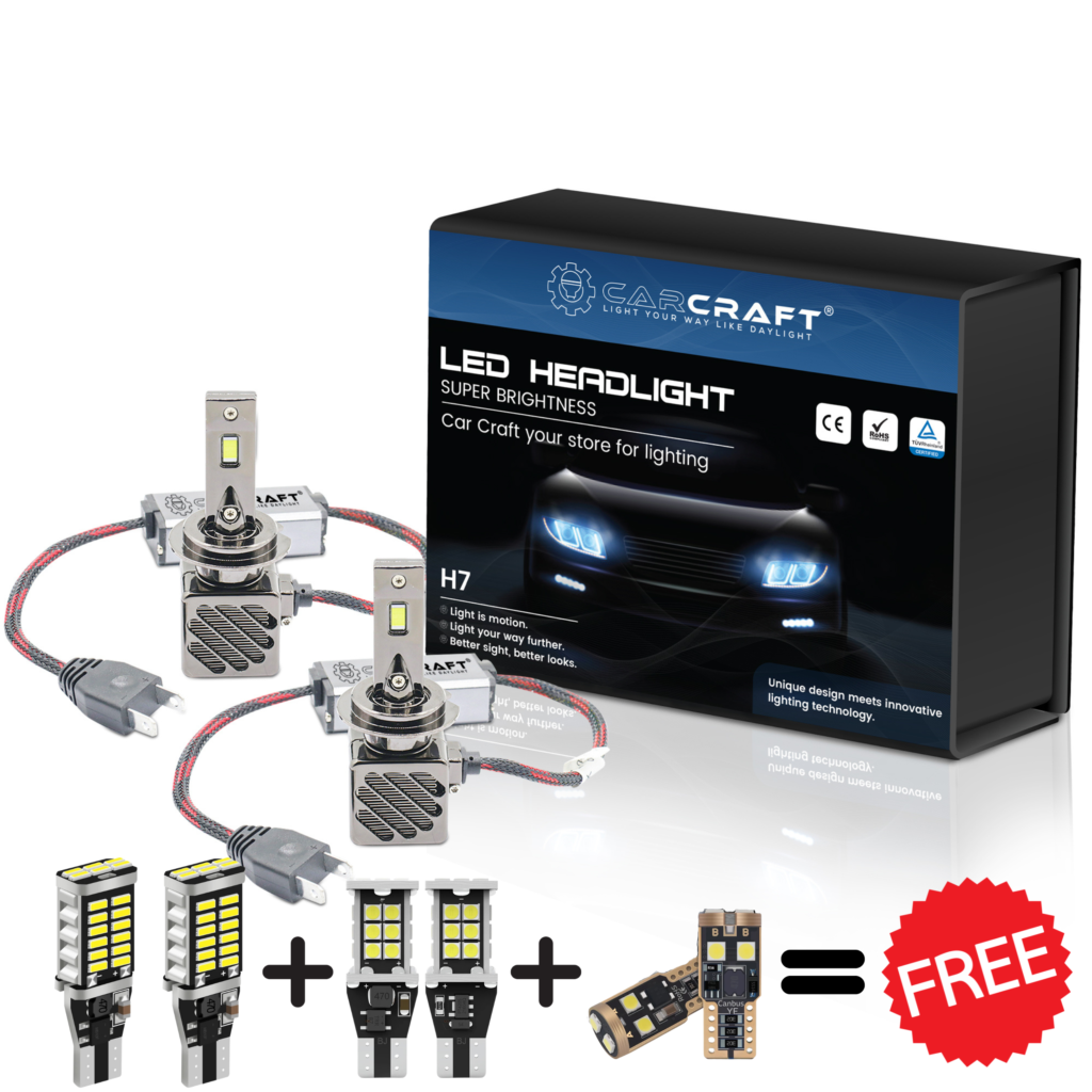 130 W Round Vivid Lite Car Headlight LED Bulb Kit at Rs 7500/pair